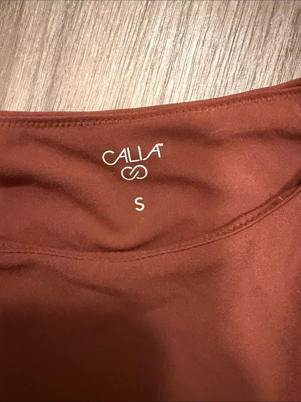 CALIA by Carrie Underwood Terracotta Sleeveless Bodysuit - Picture 4 of 5